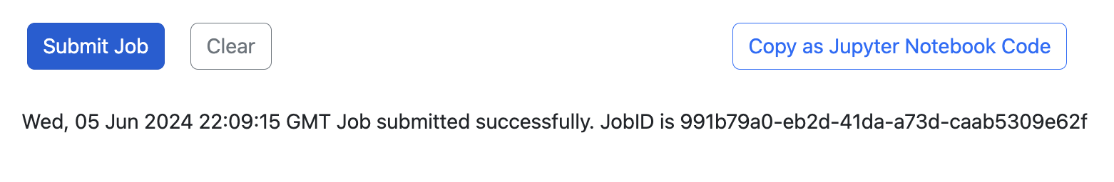 Submitted Job