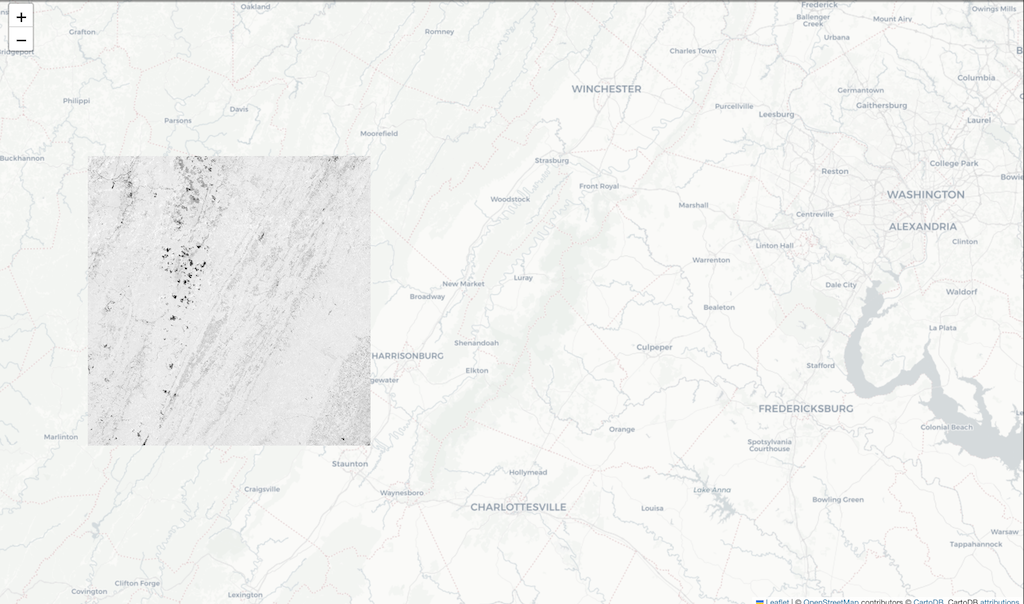 Example folium map-output