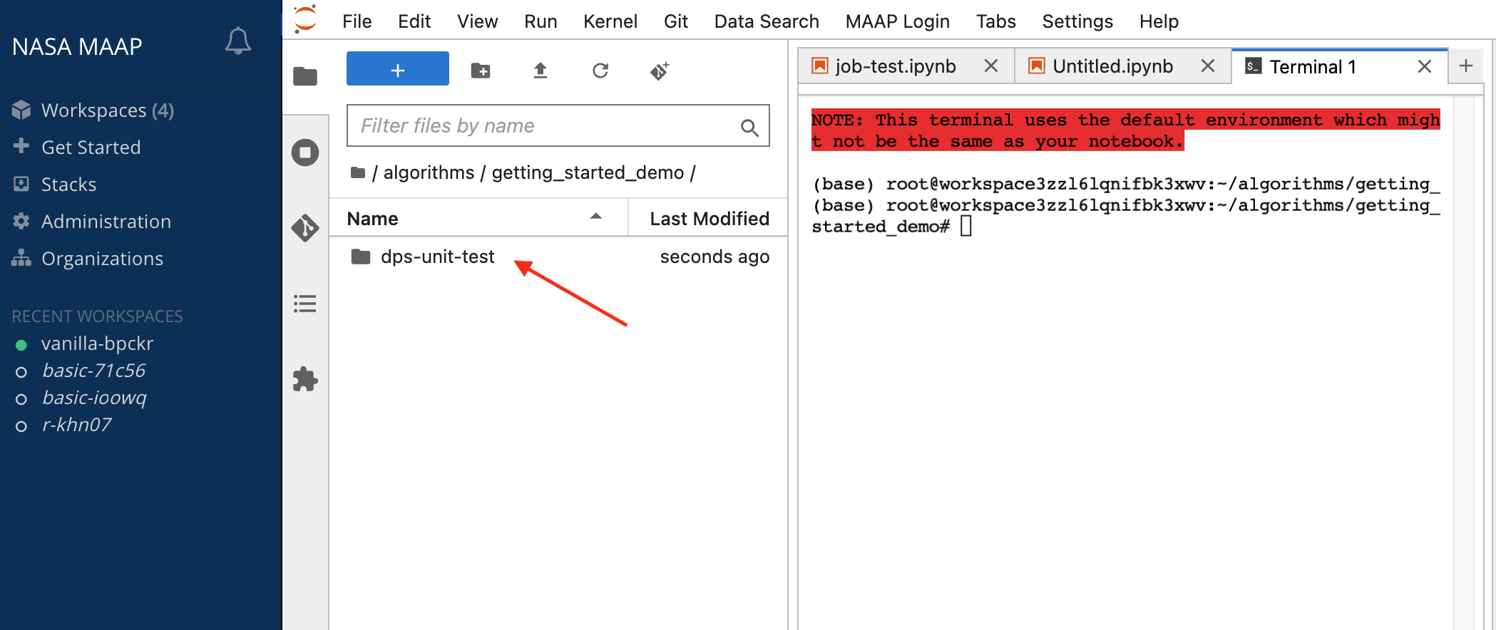 Algorithm folder was created