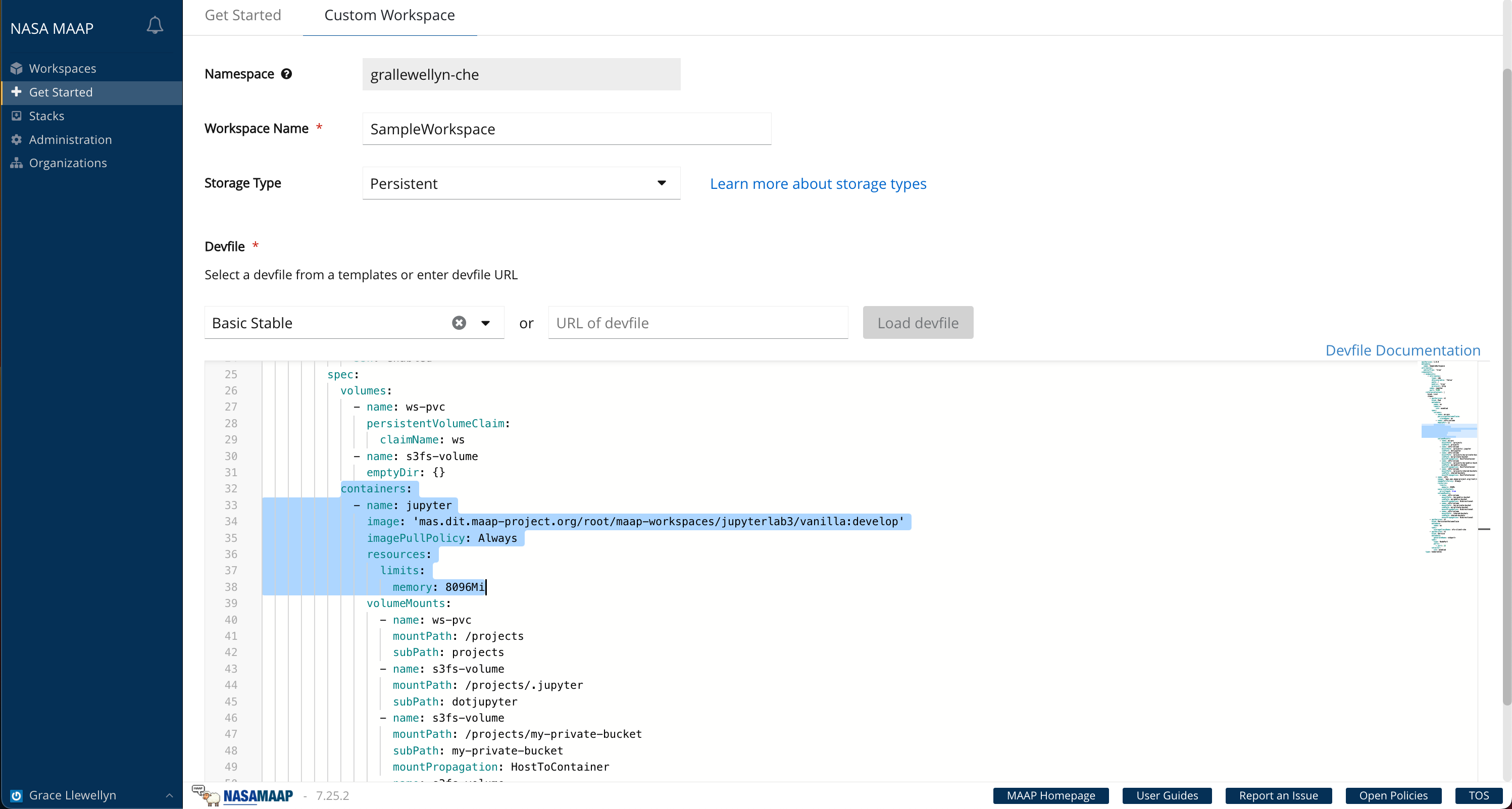 create workspace memory