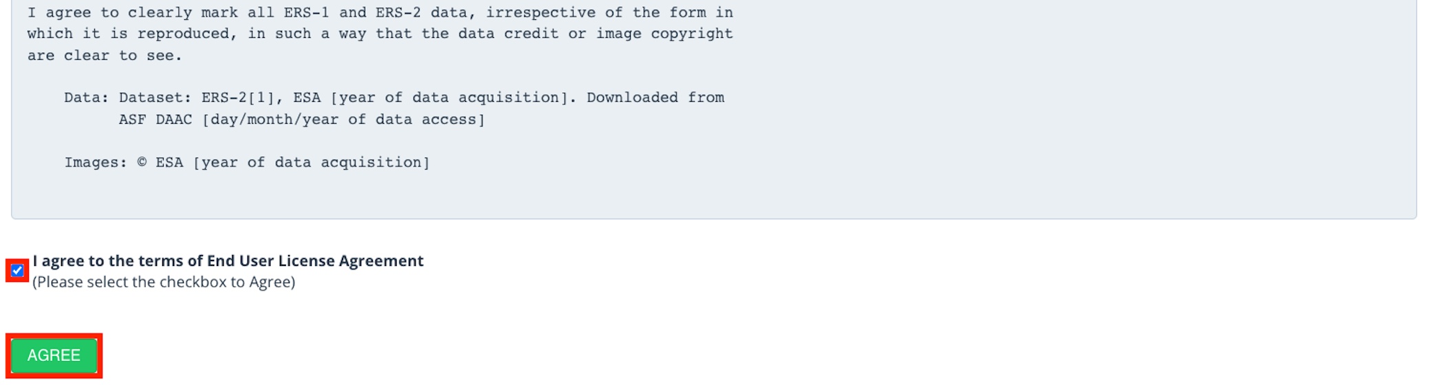 End User License Agreement Page