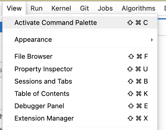 Open Command Palette