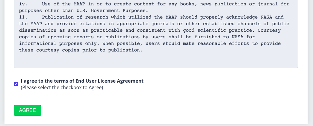 MAAP Terms of Use