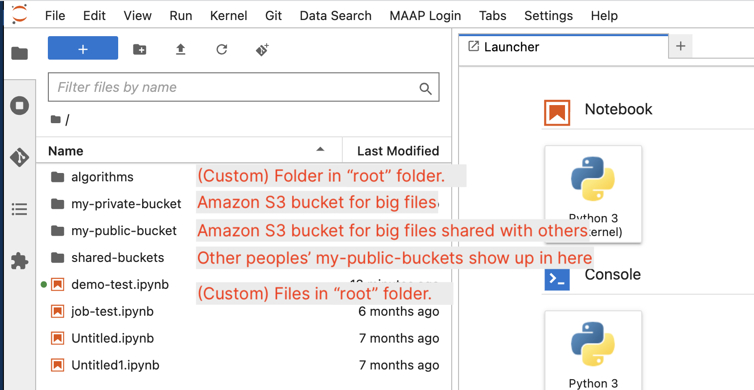 Jupyter annotated folders