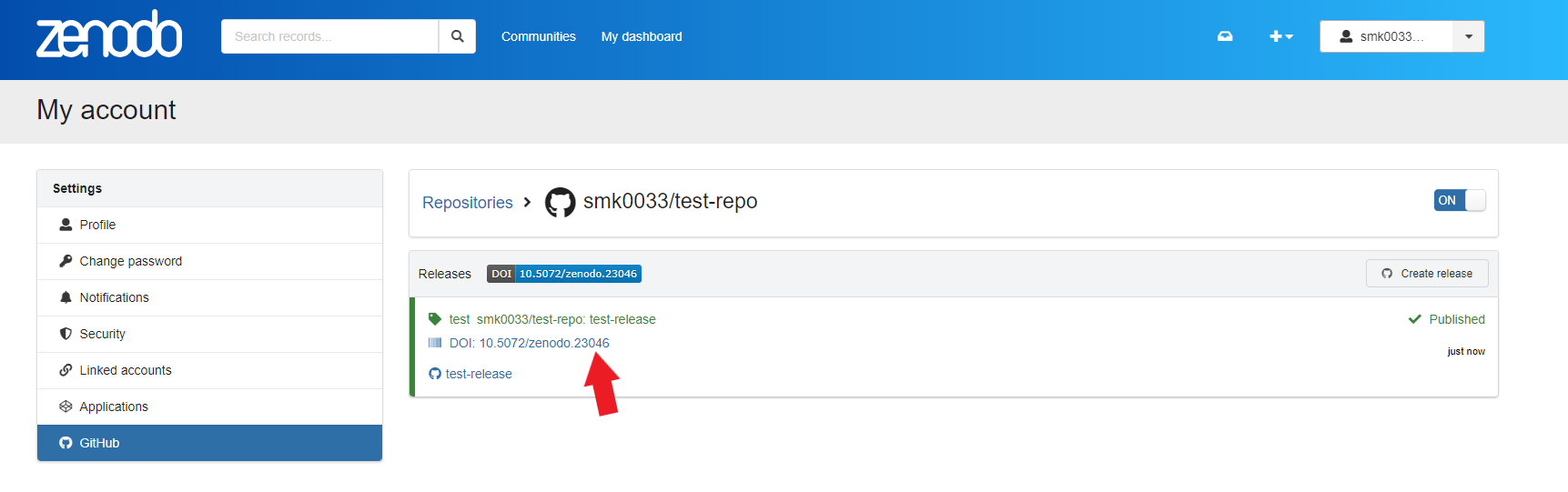 Zendodo Github Release